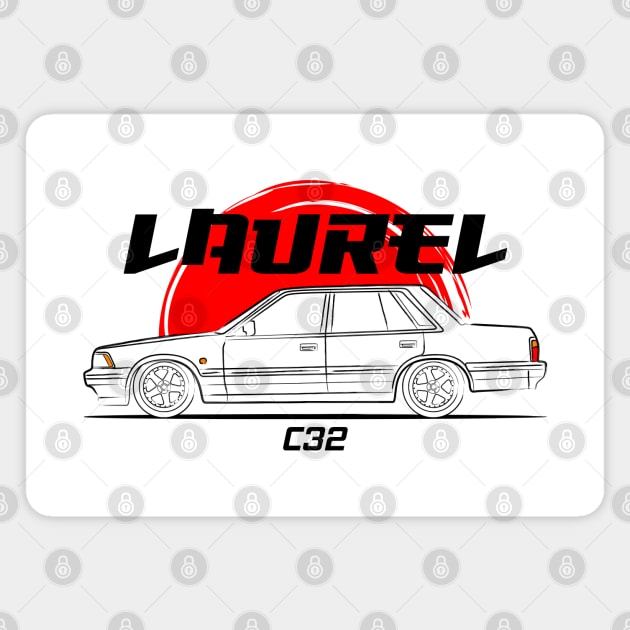 JDM Classic Laurel C32 Racing Magnet by GoldenTuners